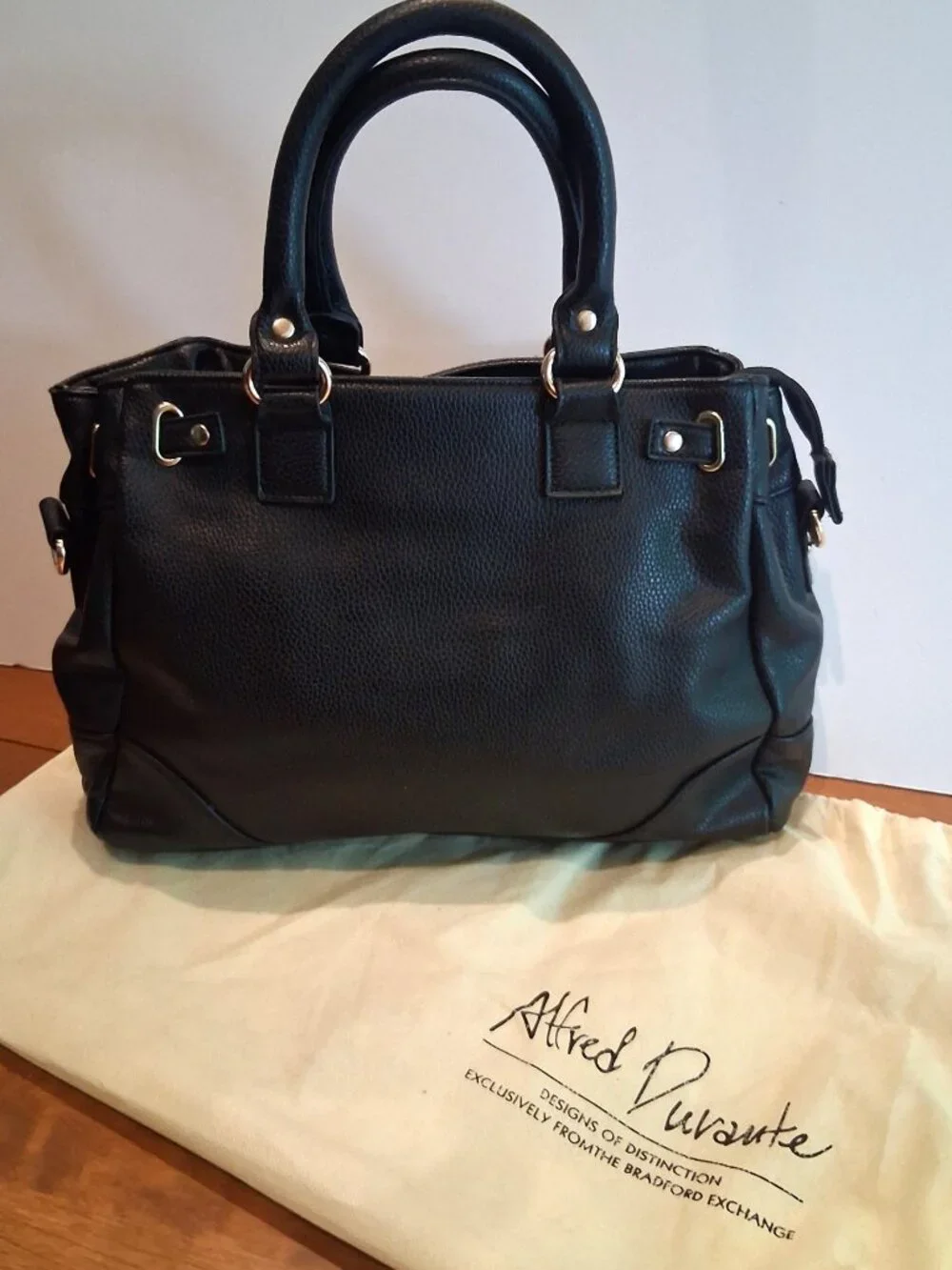 Bradford Exchange Alfred Durante Leopard Faux Fur & Leather Satchel Handbag